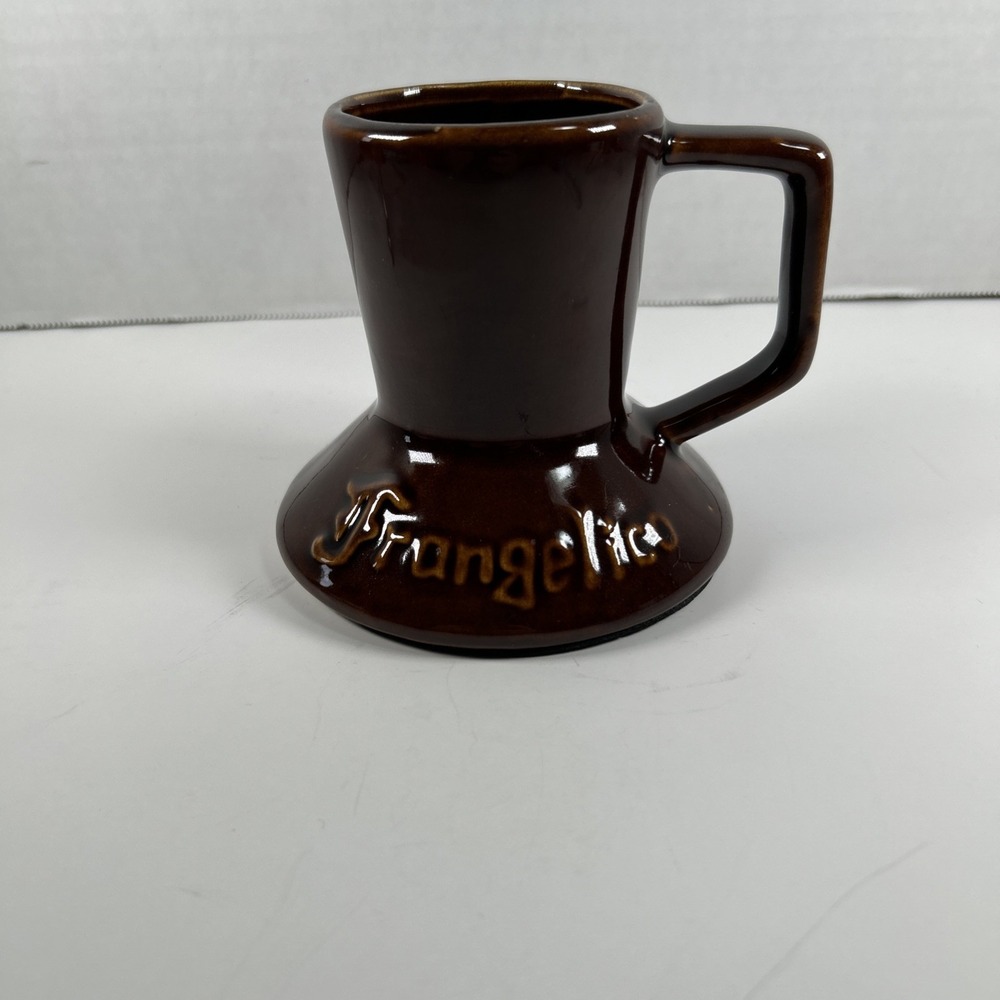 Brown Pottery Flare Bottom Frangelico Coffee Tea Mug Cup Canale Italy